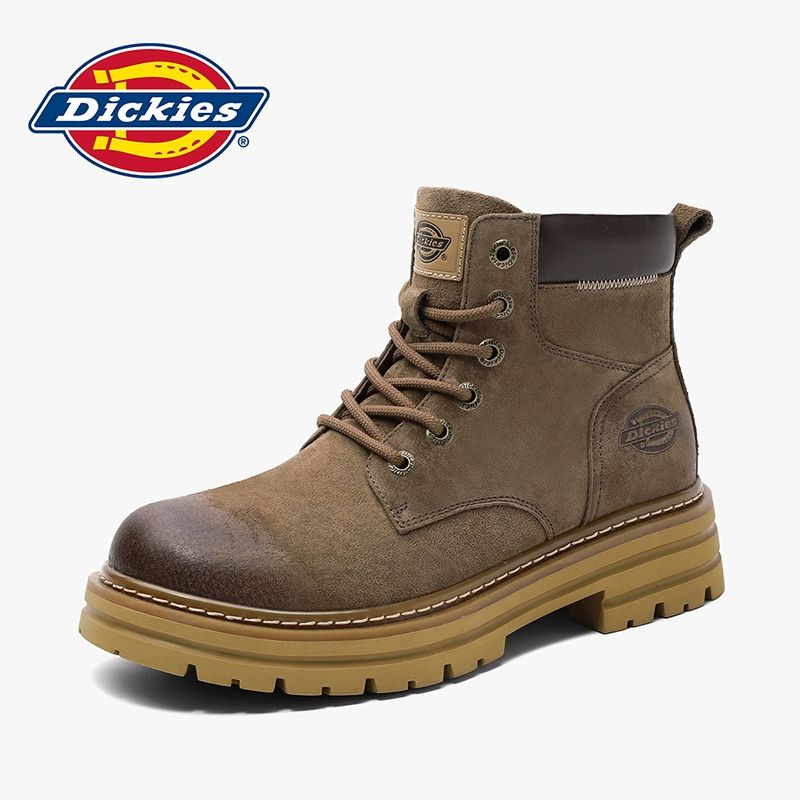 Dickies 남성용 여름 진짜 가죽 방한 작업용 남자 패딩 남성 신발 방한부츠 메리노 베이지 - 상세 이미지 2