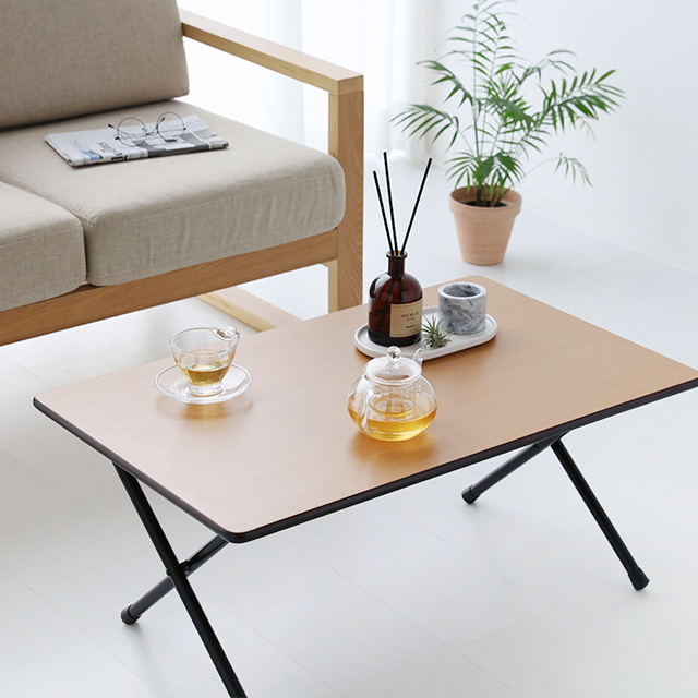 HOMATO 좌식 접이식테이블 80 SM-733NPL 빈티지화이트 0231.8120