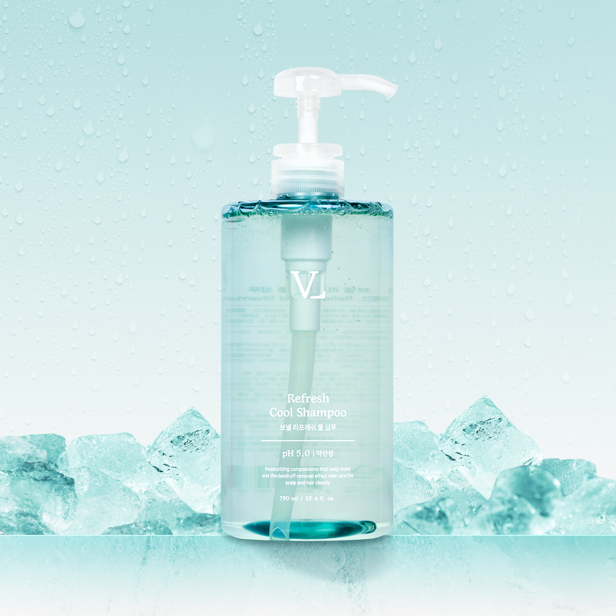 브넬 리프레쉬 쿨 샴푸 750ml - 메인 이미지