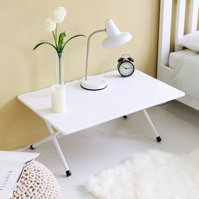 HOMATO 좌식 접이식테이블 80 SM-733NPL 래치드블랙 6481.8556