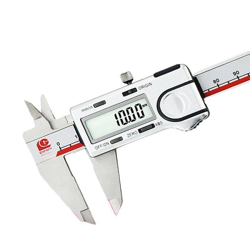 디지털 캘리퍼 버니어 전자 측정 스테인레스 캘리퍼스 0-200mm 금속 쉘 1.5V - 상품 이미지