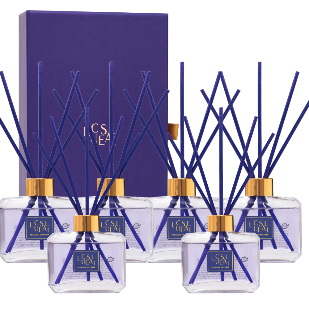 루체살리 고급 백화점디퓨저 선물 명품 거실 실내 디퓨저 멜론필드, 100ml, 6개