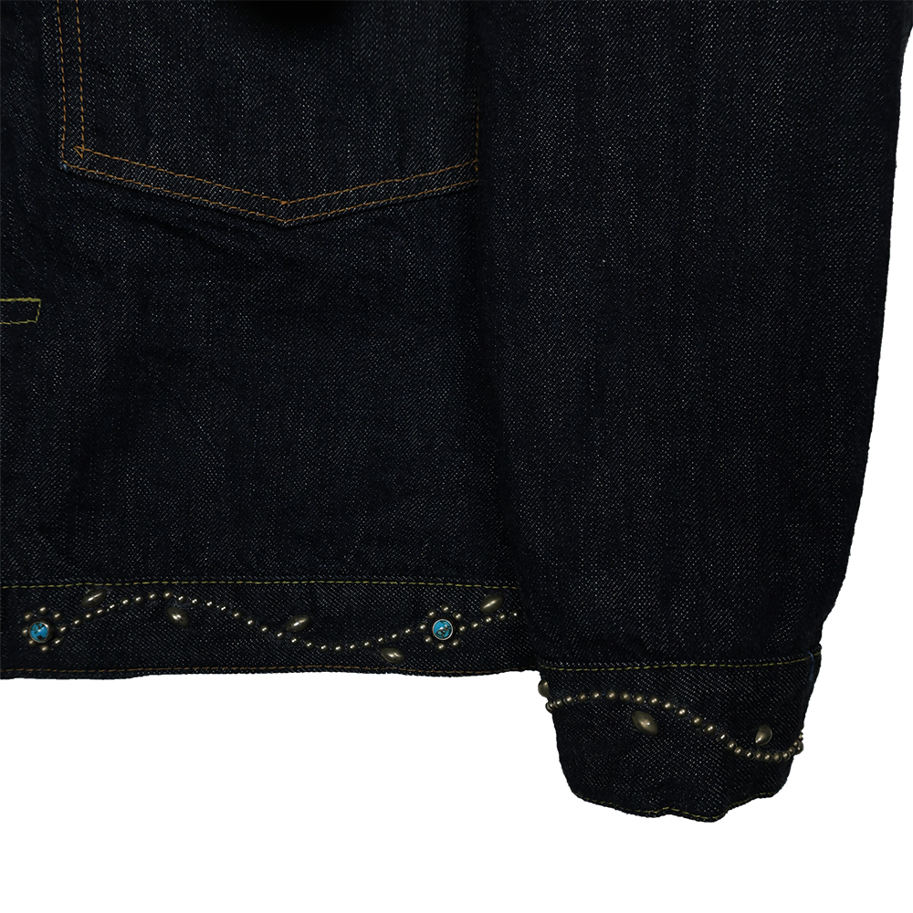 폴카운트 데님 자켓 Type 1 On Studs by Zip Stevenson HTC 청자켓 2107HTC - 상세 이미지 4