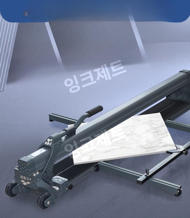 타일커팅기 레이저 캇타 슬라이드 모따기 커터날 탁상 제트 80T+수동타일푸셔절단0.8m - 상품 이미지