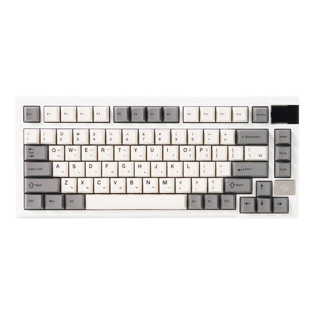 긱스타 JK08 PBT 유무선 RGB 가스켓 게이밍 기계식 키보드,스모크 진주 - 메인 이미지