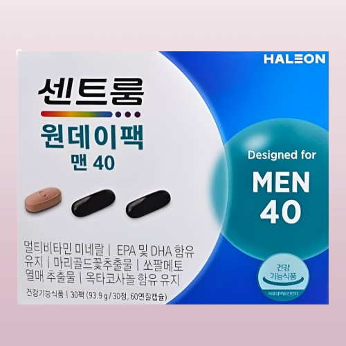 센트룸 원데이팩 맨40 쏘팔메토 옥타코사놀 30정X1개 - 상세 이미지 3