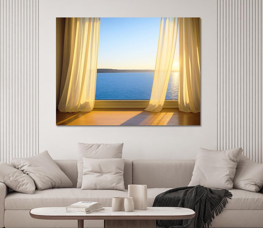 감성있는 푸른빛 윤슬 파도 물 그림 추상화 액자 2세트 소형 이미지 7