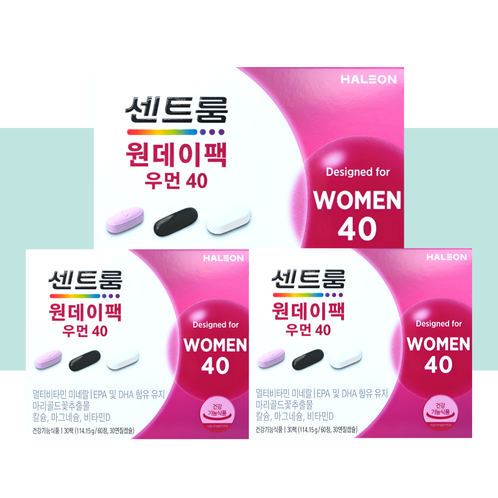 센트룸 원데이팩 우먼40 올인원영양제 30정X3박스