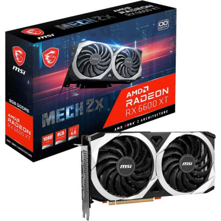 [해외]MSI 게이밍 AMD 라데온 RX 6600 XT 128비트 8GB GDDR6 DP/HDMI 듀얼 토크스 팬 프리싱크 DirectX 12 VR 레디 OC 그래픽 카드(RX M