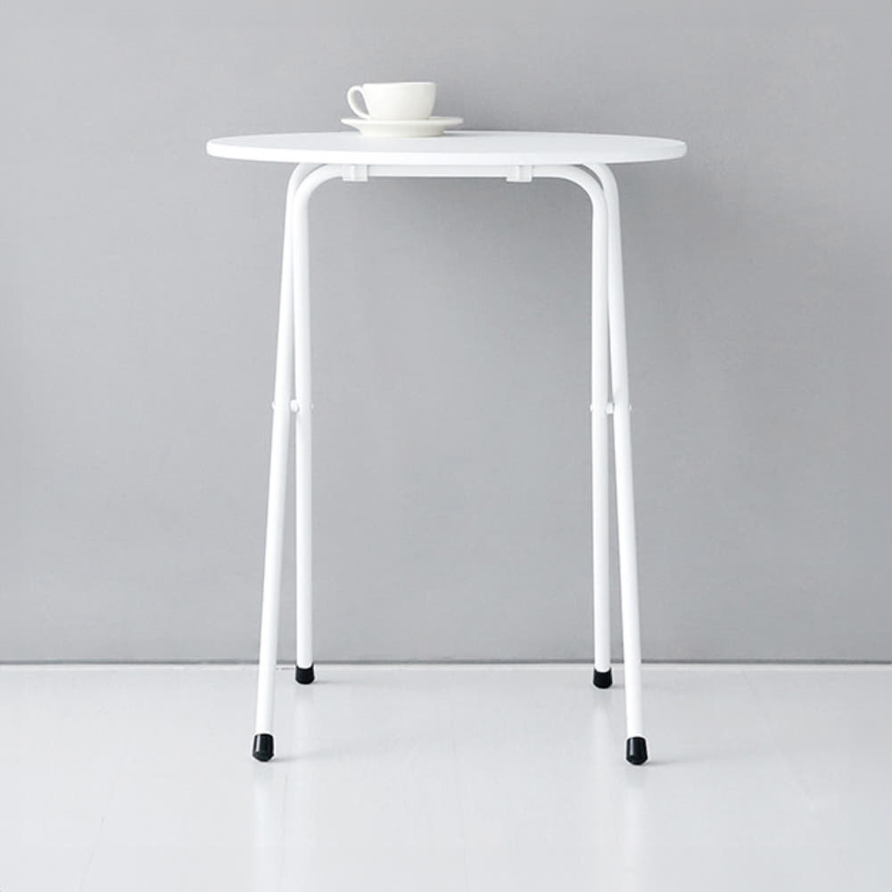 HOMATO 접이식테이블 라운드 D60 래치드블랙 4057.1573