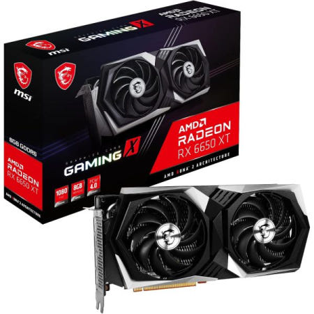 [해외]MSI 게이밍 라데온 RX 6650 XT 128비트 8GB GDDR6 DP/HDMI 듀얼 Torx 4.0 팬 프리싱크 VR 지원 OC 그래픽 카드(RX X 8G)