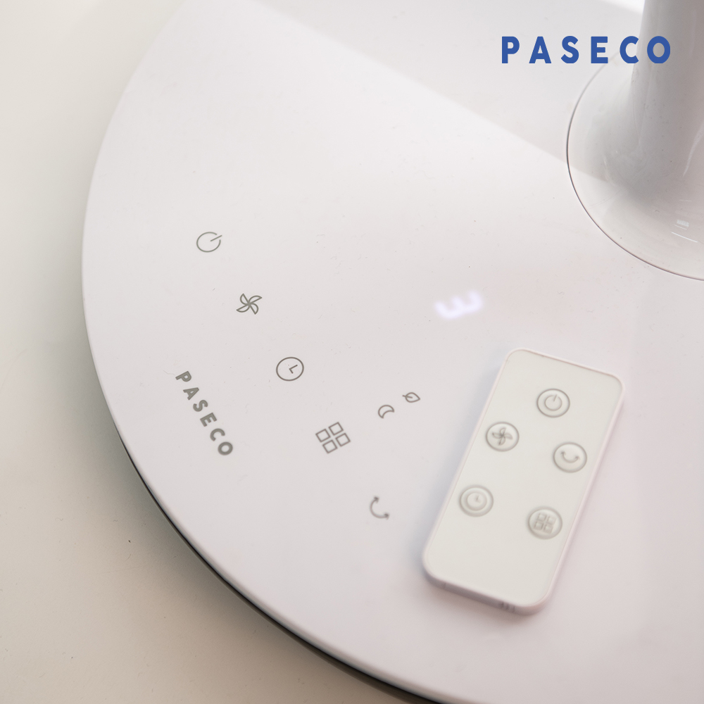 파세코 초미풍 리모컨 선풍기 저소음 가정용 LED 터치