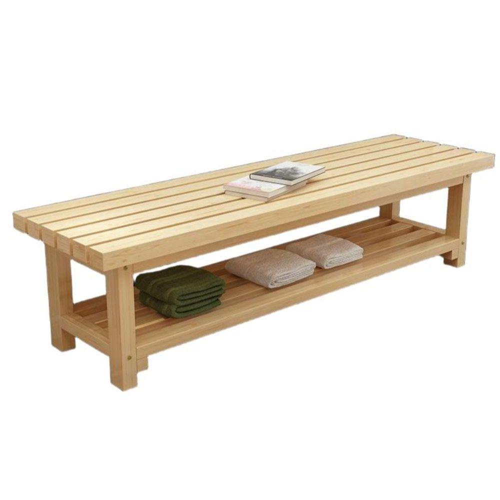 사우나 긴의자 나무 벤치 락커룸 우드 찜질방 100x35x40cm 2단 - 상품 이미지