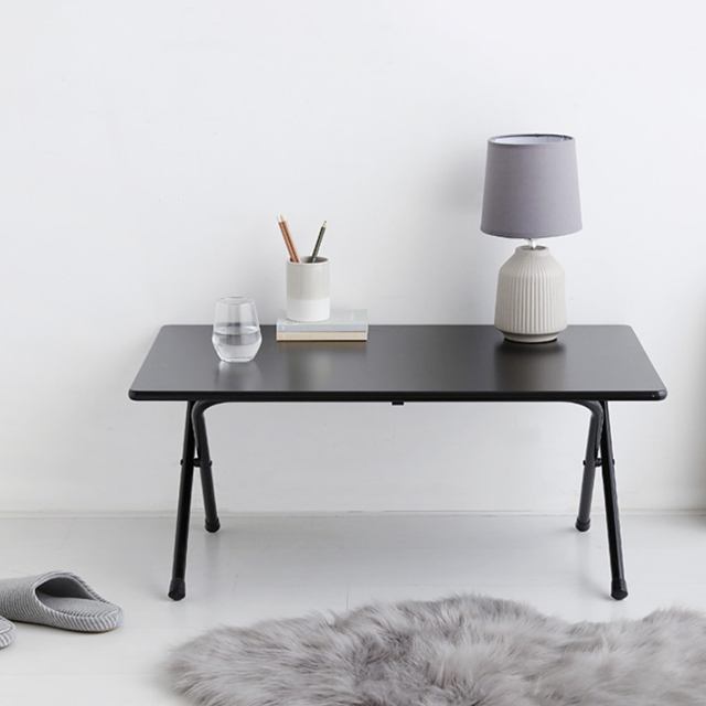 HOMATO 좌식 접이식테이블 80 SM-733NPL 래치드블랙 6481.8556