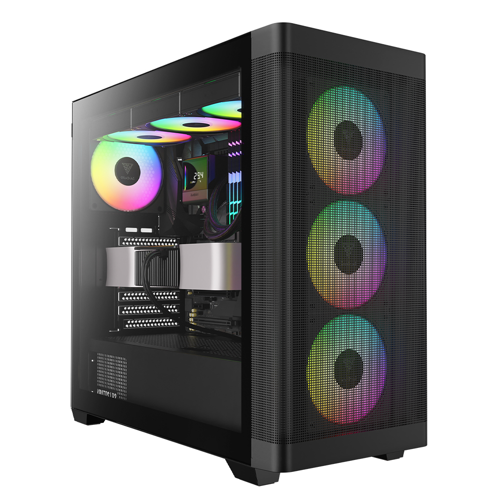 겜디아스 GAMDIAS ATHENA M3 ATX 컴퓨터 PC 케이스 블랙