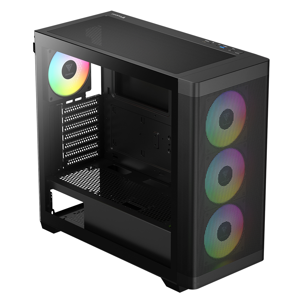 겜디아스 GAMDIAS ATHENA M3 ATX 컴퓨터 PC 케이스 블랙 - 상세 이미지 2