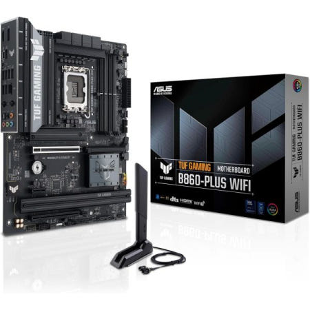 ASUS [해외]ASUS TUF 게이밍 B860-PLUS WiFi B860 LGA 1851 ATX 마더보드, 인텔® 코어™ 울트라 시리즈 2 레디, 어드밴스드 AI PC-레디, 12+1+2