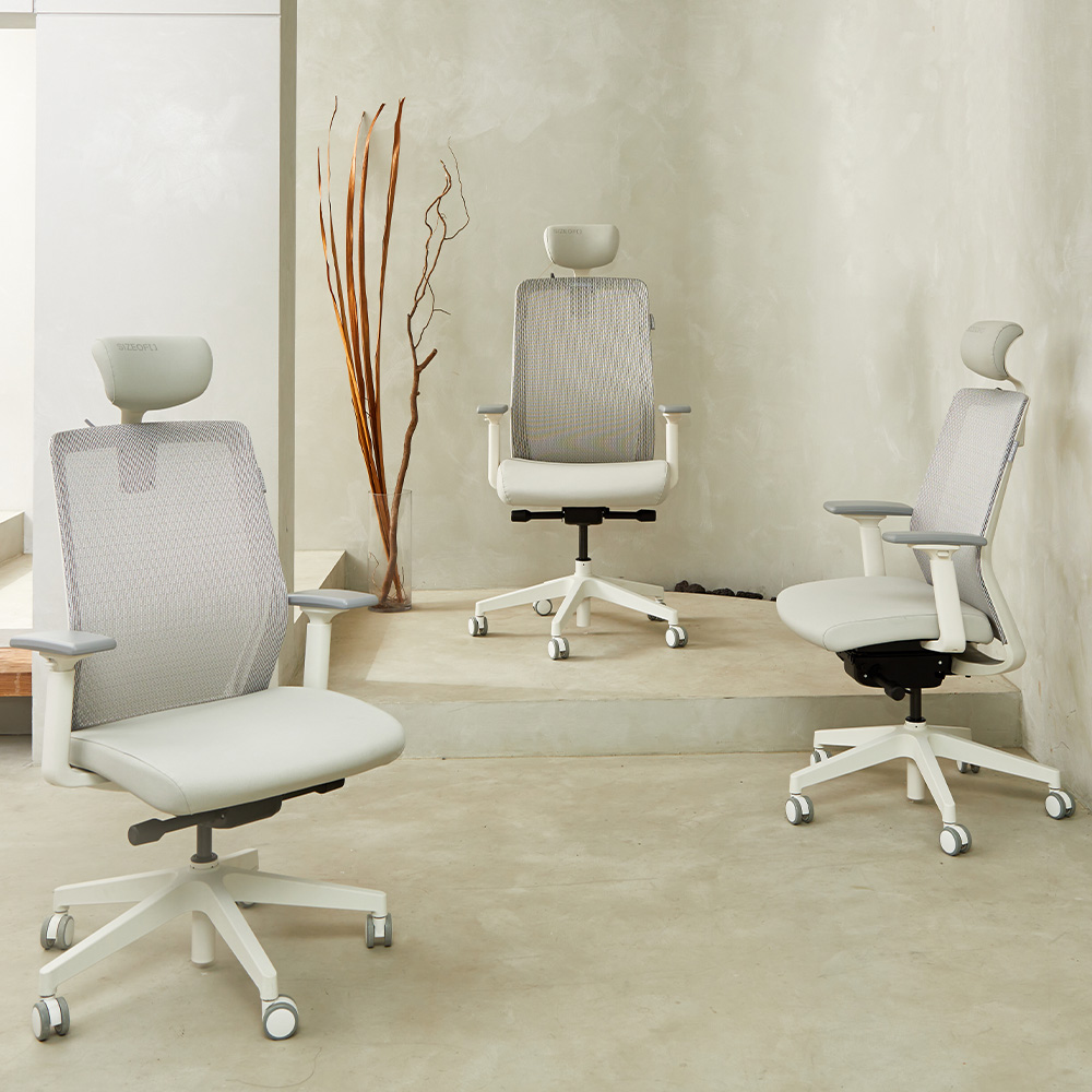 사이즈오브체어 베이직 3size S/M/L 사무용 컴퓨터 사무실 메쉬 의자