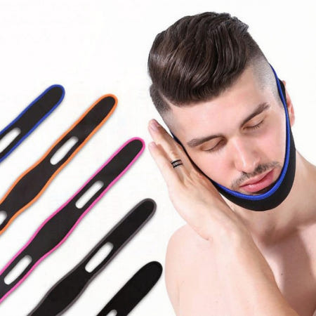 수면 코골이 방지 턱 리프팅 밴드 이중턱 얼굴 라인 관리