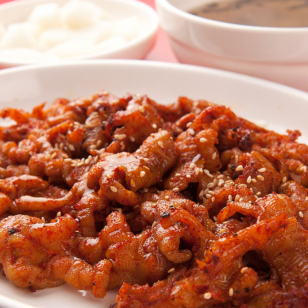 [안주 미식기행] 집코바 국내산 양념 무뼈닭발 250g 2팩 외 오돌뼈 술안주 매운 불맛 뼈없는 닭발 참도깨비 - 상세 이미지 4