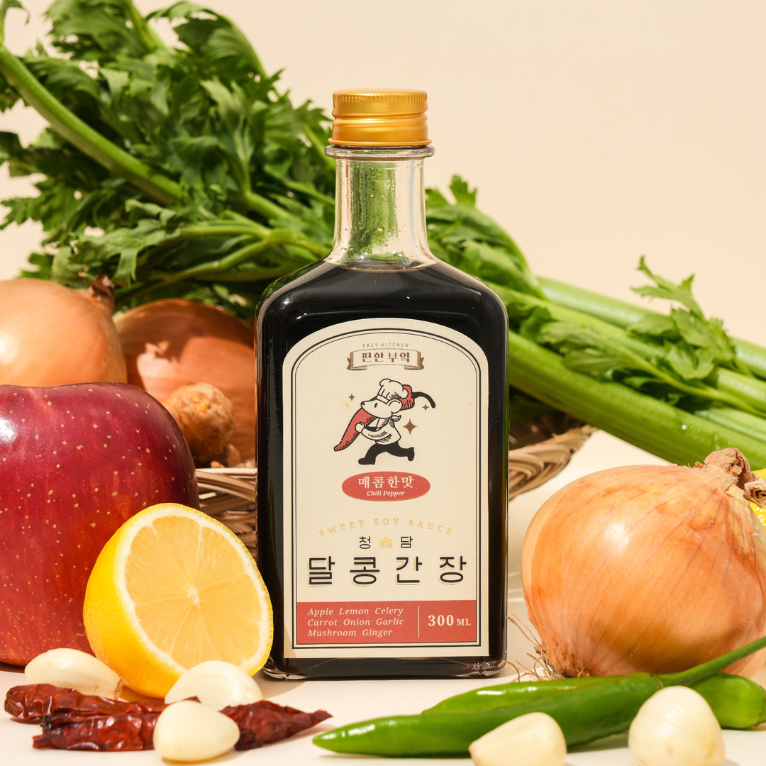 달콩간장 매콤한맛 수제 저염 맛 간장 만능 아기 반찬 소스 연어장 계란밥 장조림 불고기