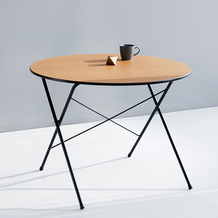 HOMATO 접이식테이블 라운드 D100 래치드블랙 8139.9194