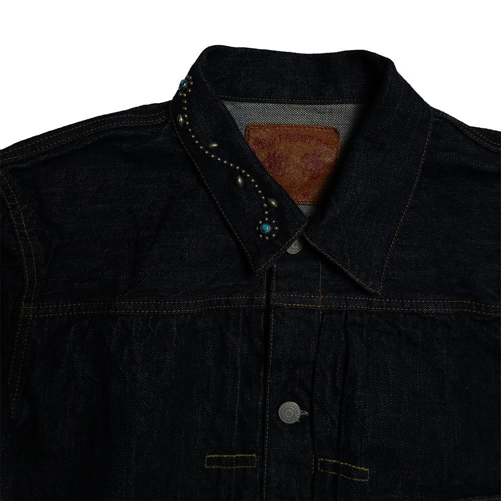 폴카운트 데님 자켓 Type 1 On Studs by Zip Stevenson HTC 청자켓 2107HTC - 상세 이미지 3