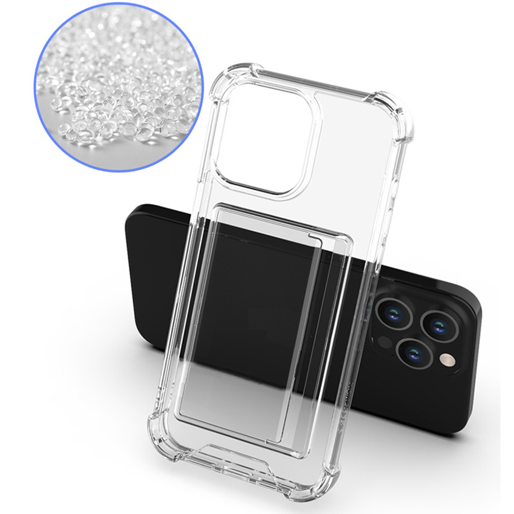 변색방지 카드 2장 수납 범퍼 케이스 투명, 갤럭시S25