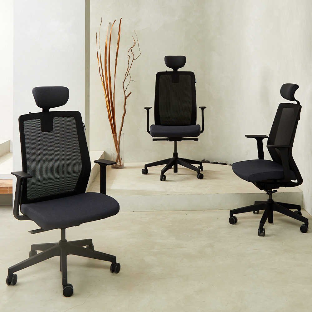 사이즈오브체어 라이트 3size S/M/L 컴퓨터 학생 공부 책상 사무실 메쉬 게이밍 의자