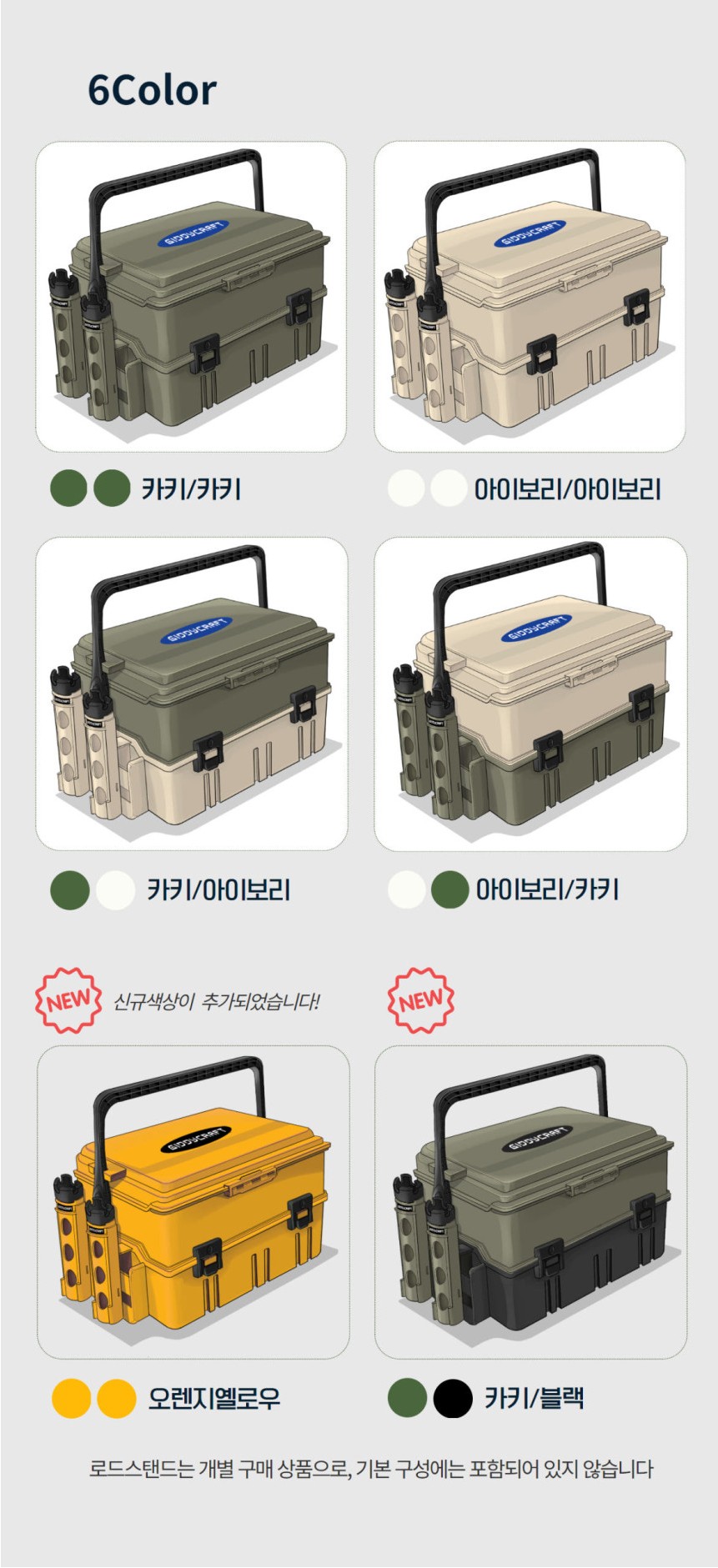 기디크래프트 태클박스 낚시수납가방 소품케이스 로드케이스 에기케이스 루어태클박스 - 상세 이미지 2