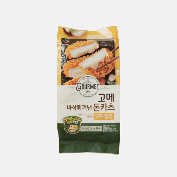 고메 바삭튀겨낸 모짜렐라돈카츠 450g 1개 돈가스 : 리안팜마켓
