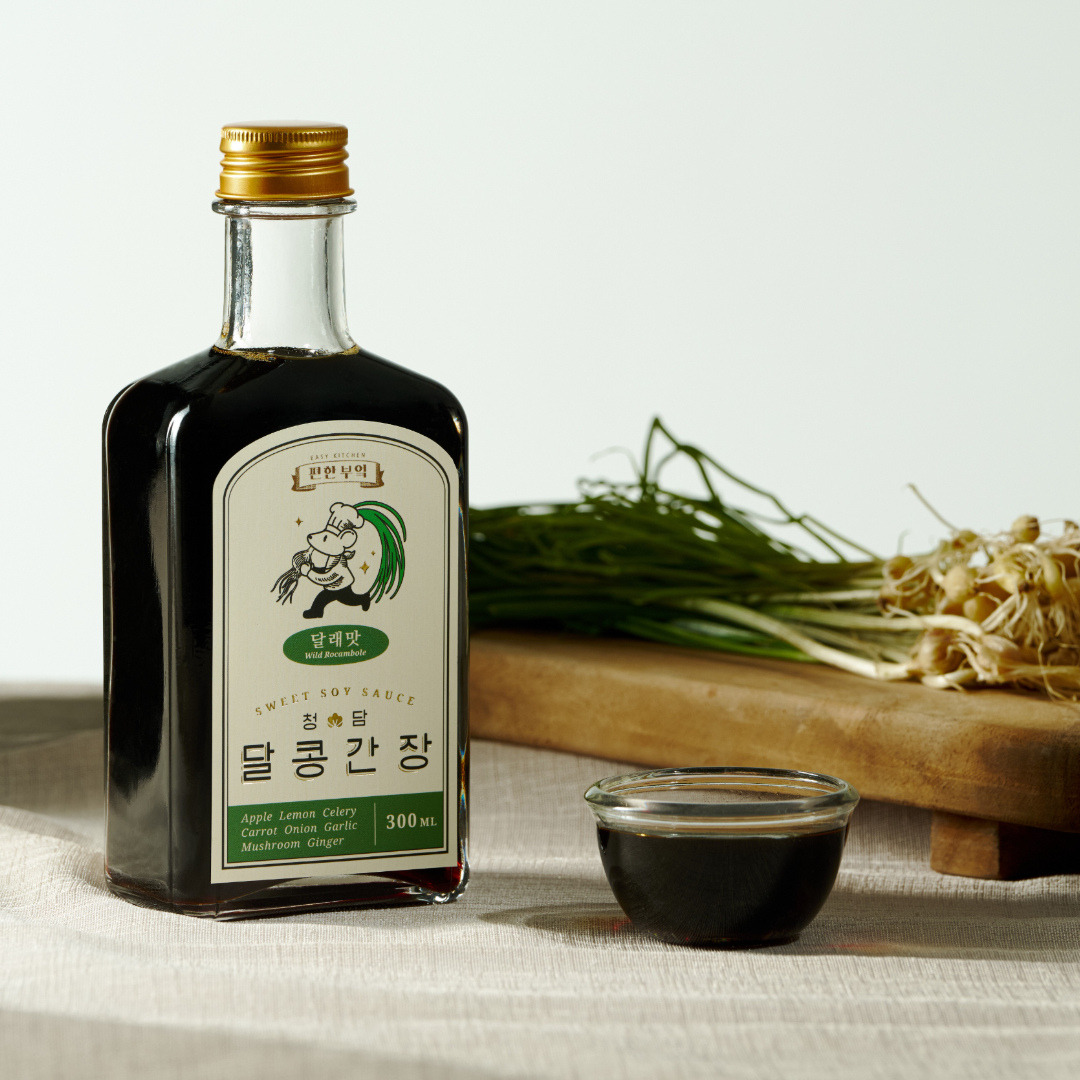 달콩간장 달래맛 수제 저염 맛 간장 만능 아기 반찬 소스 연어장 계란밥 장조림 불고기