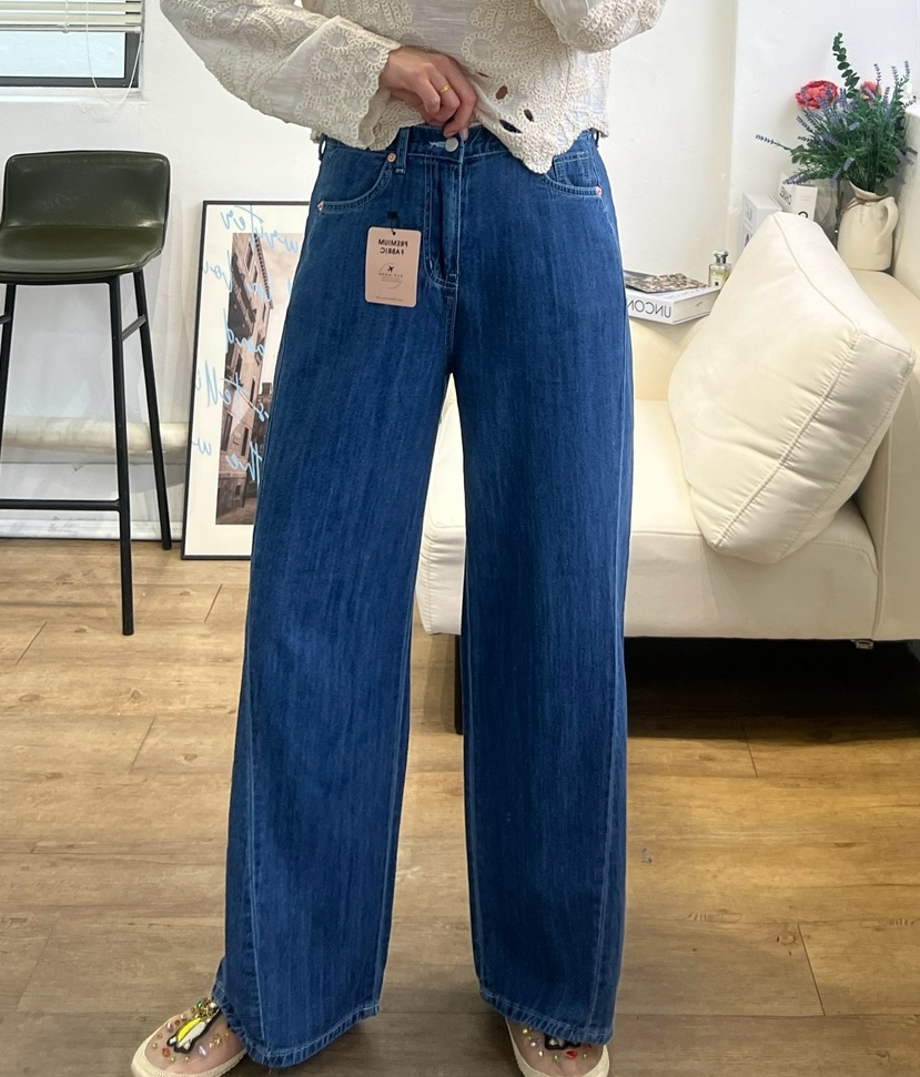 한 정 무 료 배 송 시 작 제라 텐셀 여름 절개 와이드 청바지(S-3Xl)
