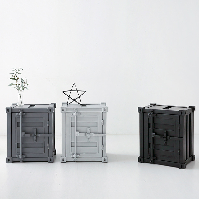 PECRE 빈티지캐비넷 4655 PC0122CB 455x350x555mm, 2단, 블랙 6751.5475