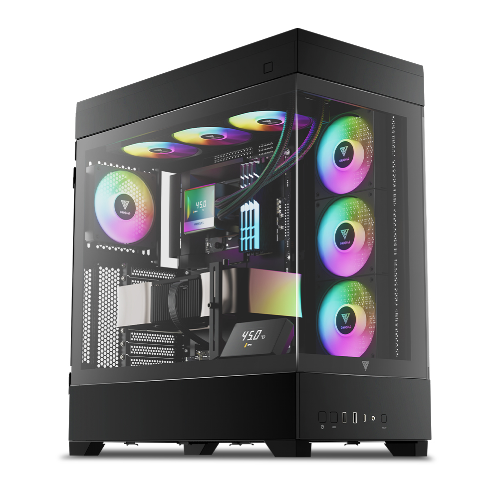 겜디아스 GAMDIAS ATLAS P1 ATX PC 컴퓨터 케이스 블랙