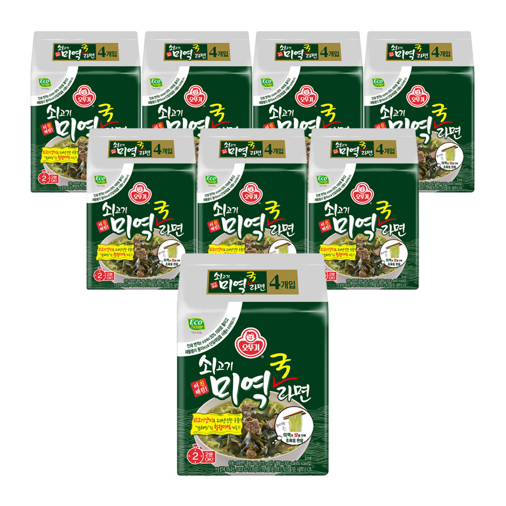 오뚜기 쇠고기미역국라면 115g, 32개