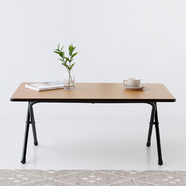 HOMATO 좌식 접이식테이블 80 SM-733NPL 래치드블랙 6481.8556