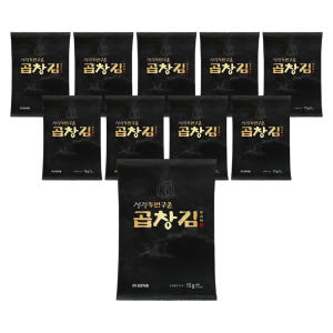 성경김 두번구운 무조미 곱창김 곱창돌김 전장 구운 맛있는 돌김 15g, ... 맛있게 먹은 솔직 후기 - 상품 이미지 1