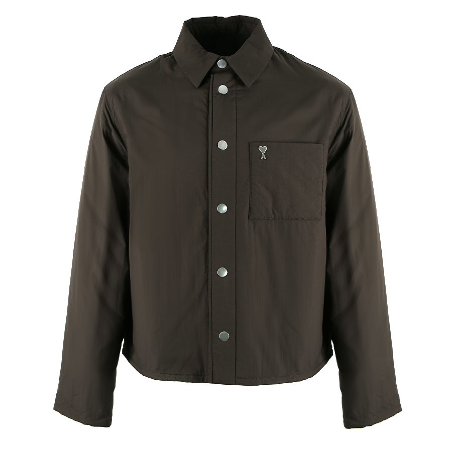 아미 하트 로고 패딩 셔츠 HJK238 PA0009 221 (2024 F/W) XL - 메인 이미지