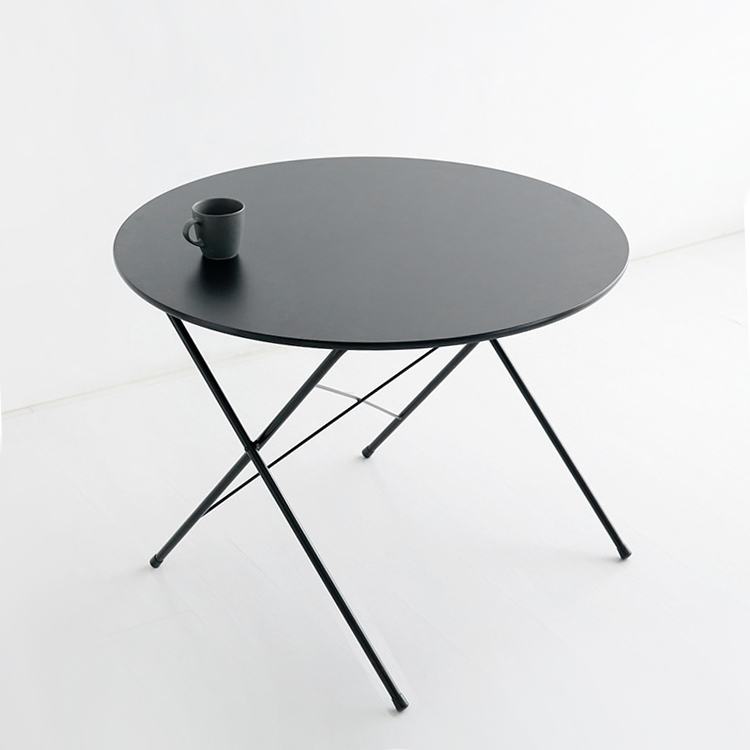 HOMATO 접이식테이블 라운드 D100 래치드블랙 8139.9194