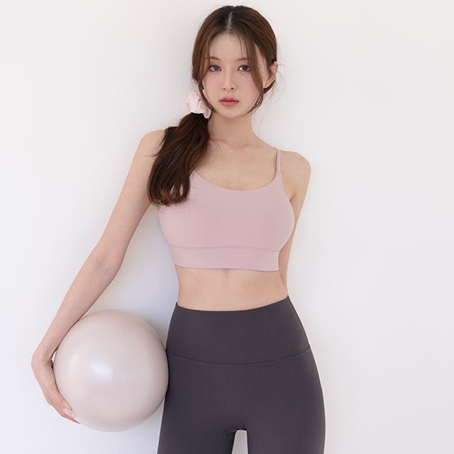 [N배송] 크라시앙 2cm 스포츠 브라탑 운동 헬스 필라테스 러닝 보정 브라 단품 - 상세 이미지 3
