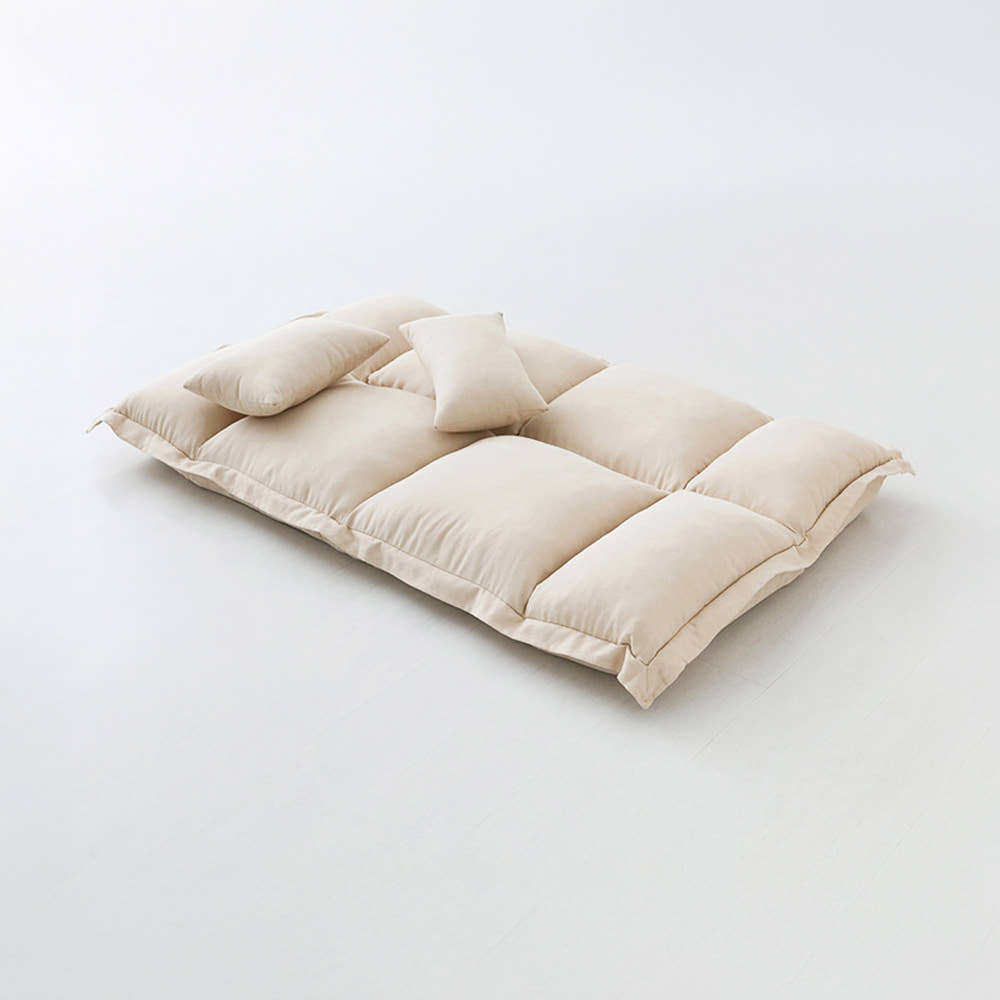 앰보 2인 좌식소파 D형 2인용, 라이트그레이 7618.2795