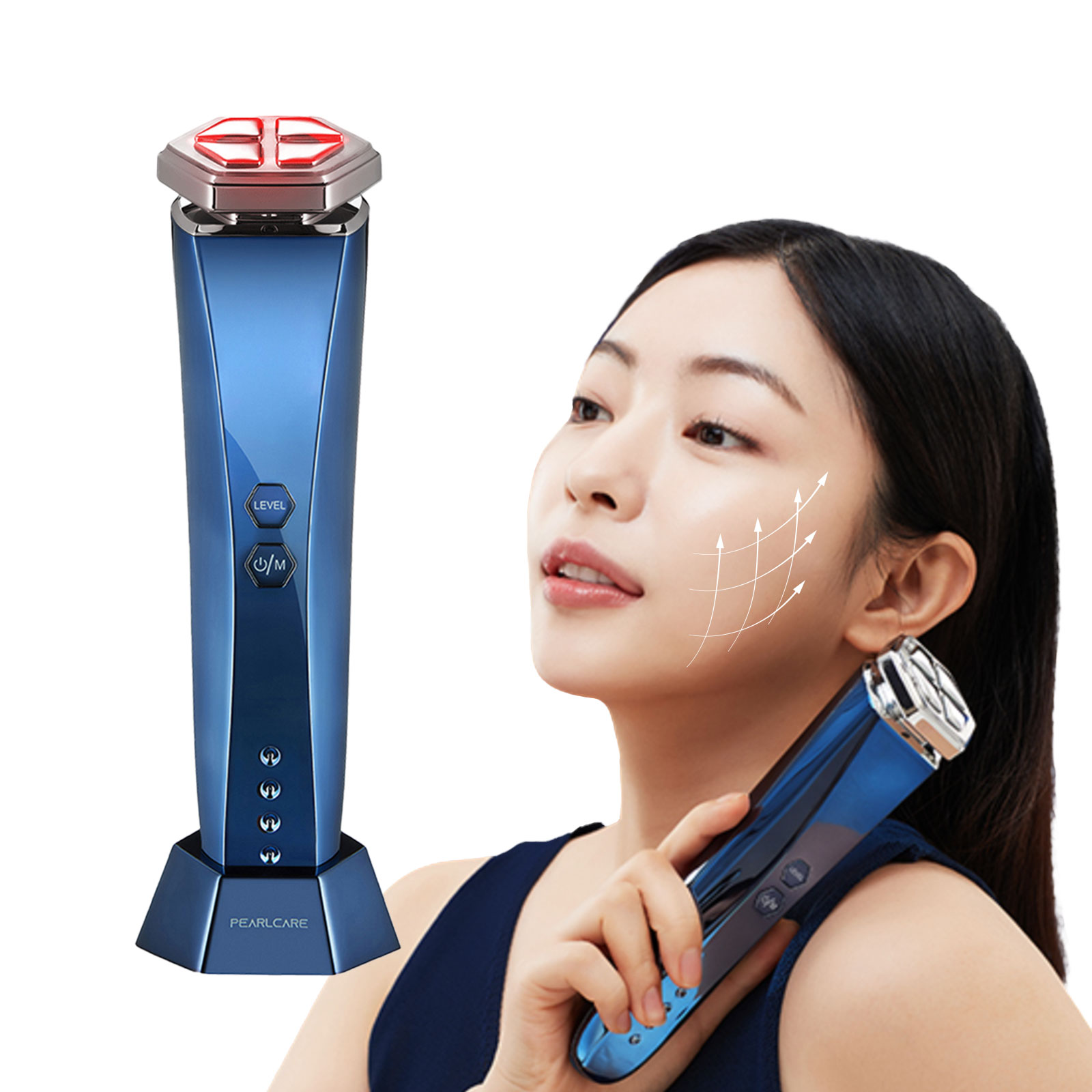 펄케어 딥블루 프로 고주파 탄력 뷰티디바이스 마사지기 홈케어 뷰티 피부 갈바닉 관리기 - 상세 이미지 2