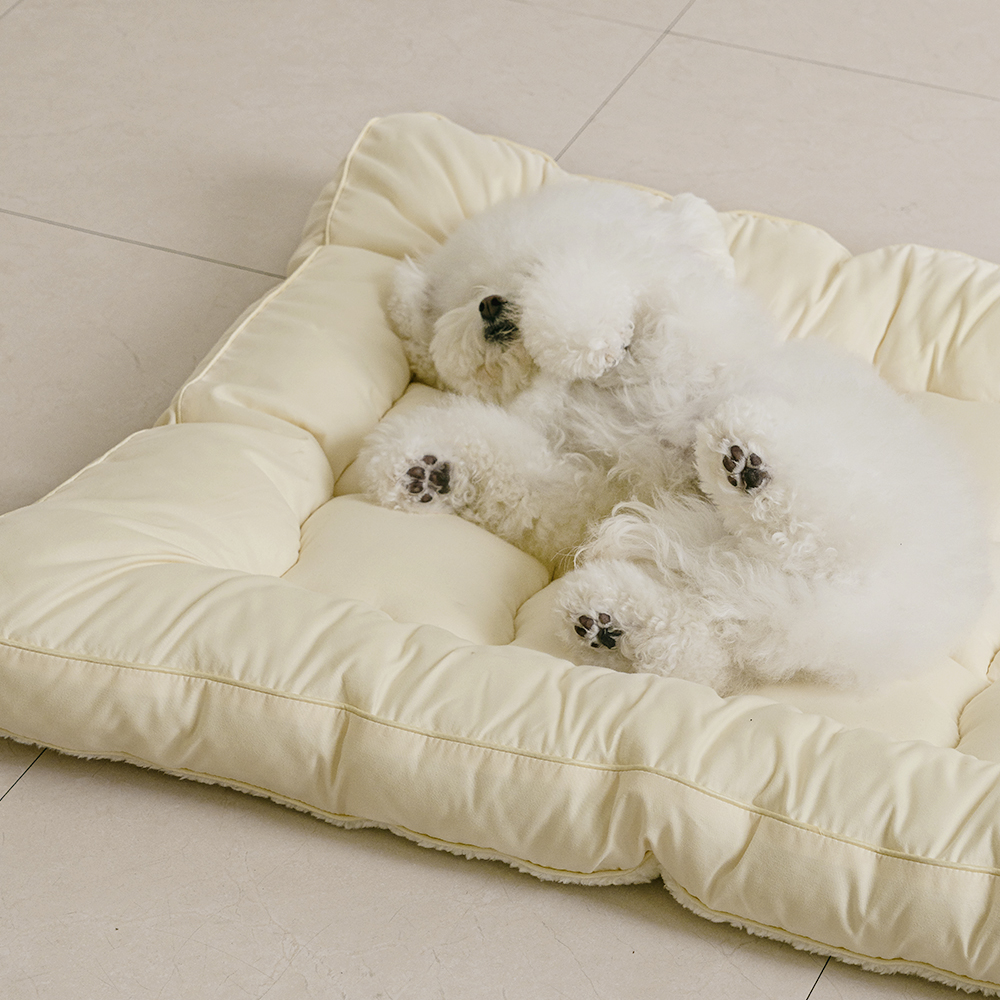 뭉연구소 양면 강아지 방석 고양이 애견 통세탁 쿠션 반반 사계절 토퍼 SS - 상세 이미지 5