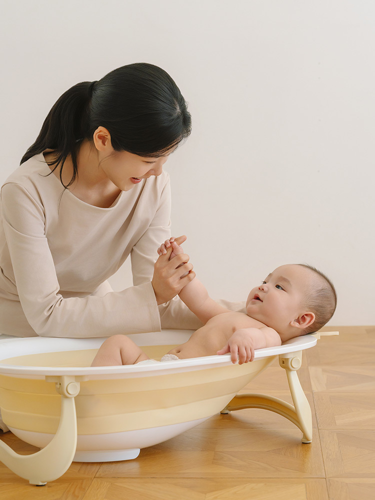 폴레드 허그베어 2in1 아기 욕조 신생아 유아 접이식