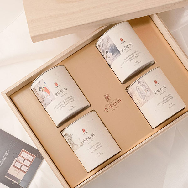 고급 티백 차 선물세트 전통차 어르신 남자친구 부모님 인사 진명차 한차 4호 선물세트 이미지 6