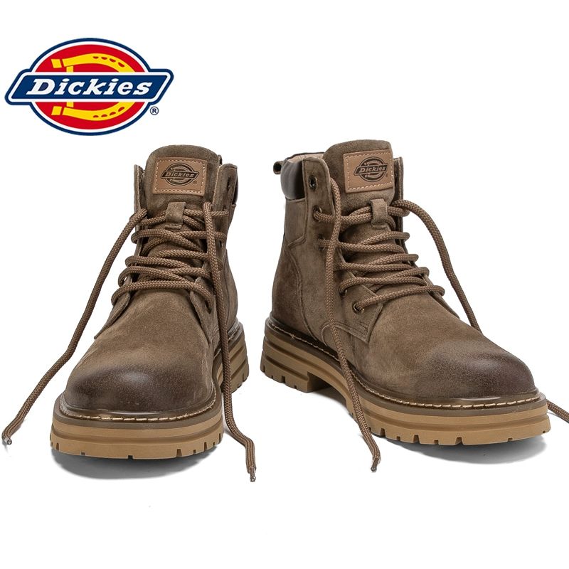 Dickies 남성용 여름 진짜 가죽 방한 작업용 남자 패딩 남성 신발 방한부츠 메리노 베이지 - 상세 이미지 5