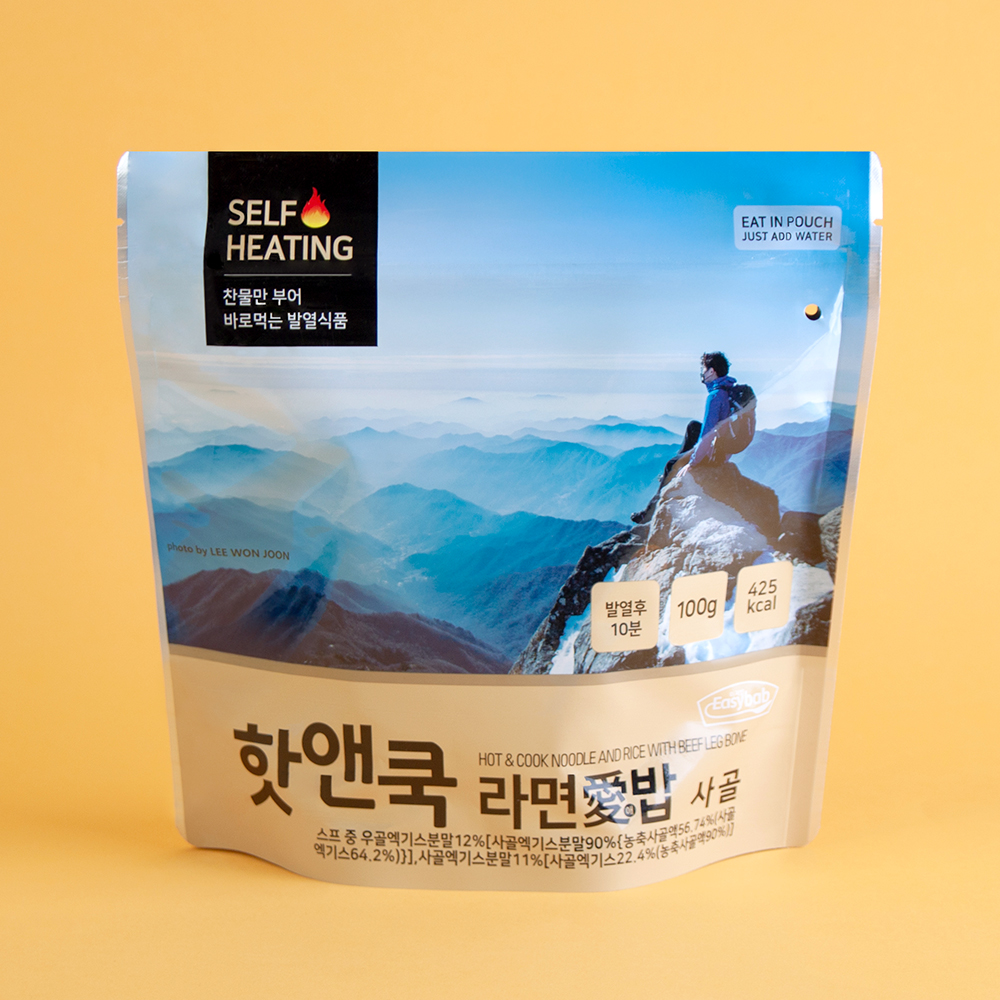 핫앤쿡 라면애밥 사골 비화식 전투식량 발열도시락 등산 캠핑 - 상세 이미지 2