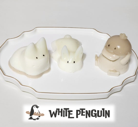 화이트펭귄 실리콘푸딩틀 SET (토끼 고양이 오리 푸딩틀) 푸냥이 - 상세 이미지 4