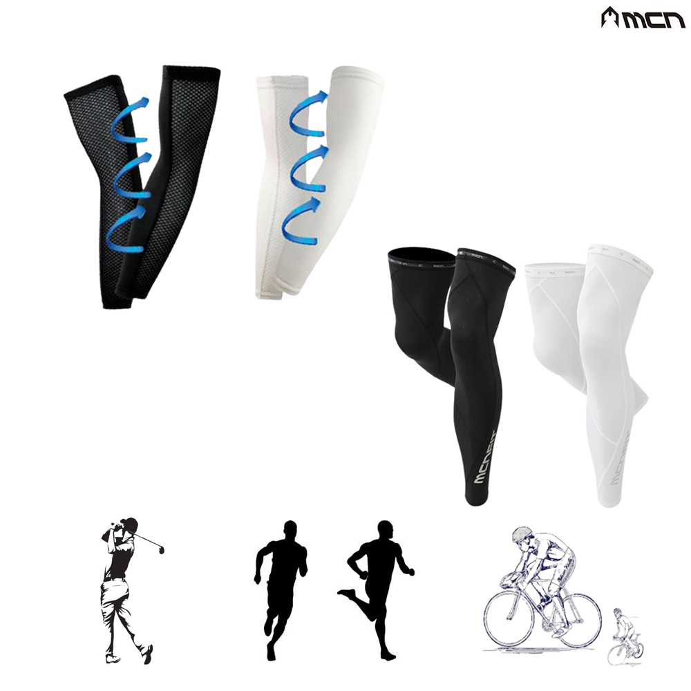 엠씨엔 자전거 골프 다리토시 등산 팔토시 냉감 메쉬